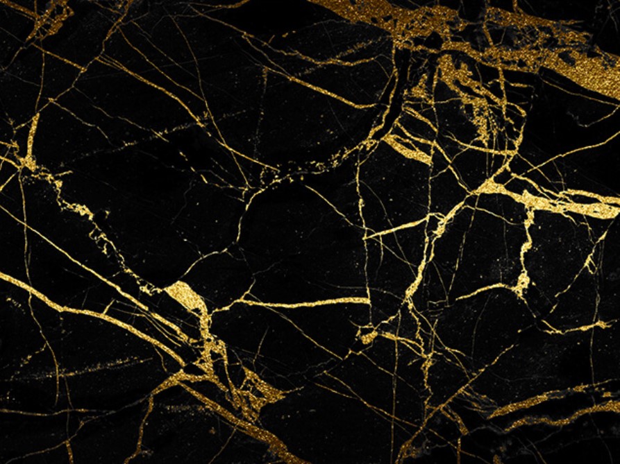 Đá marble black yellow